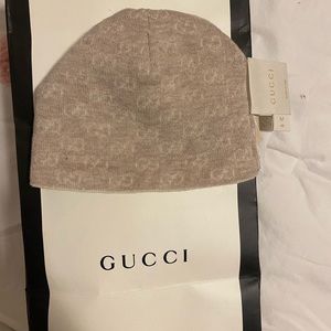 Brown Gucci beanie